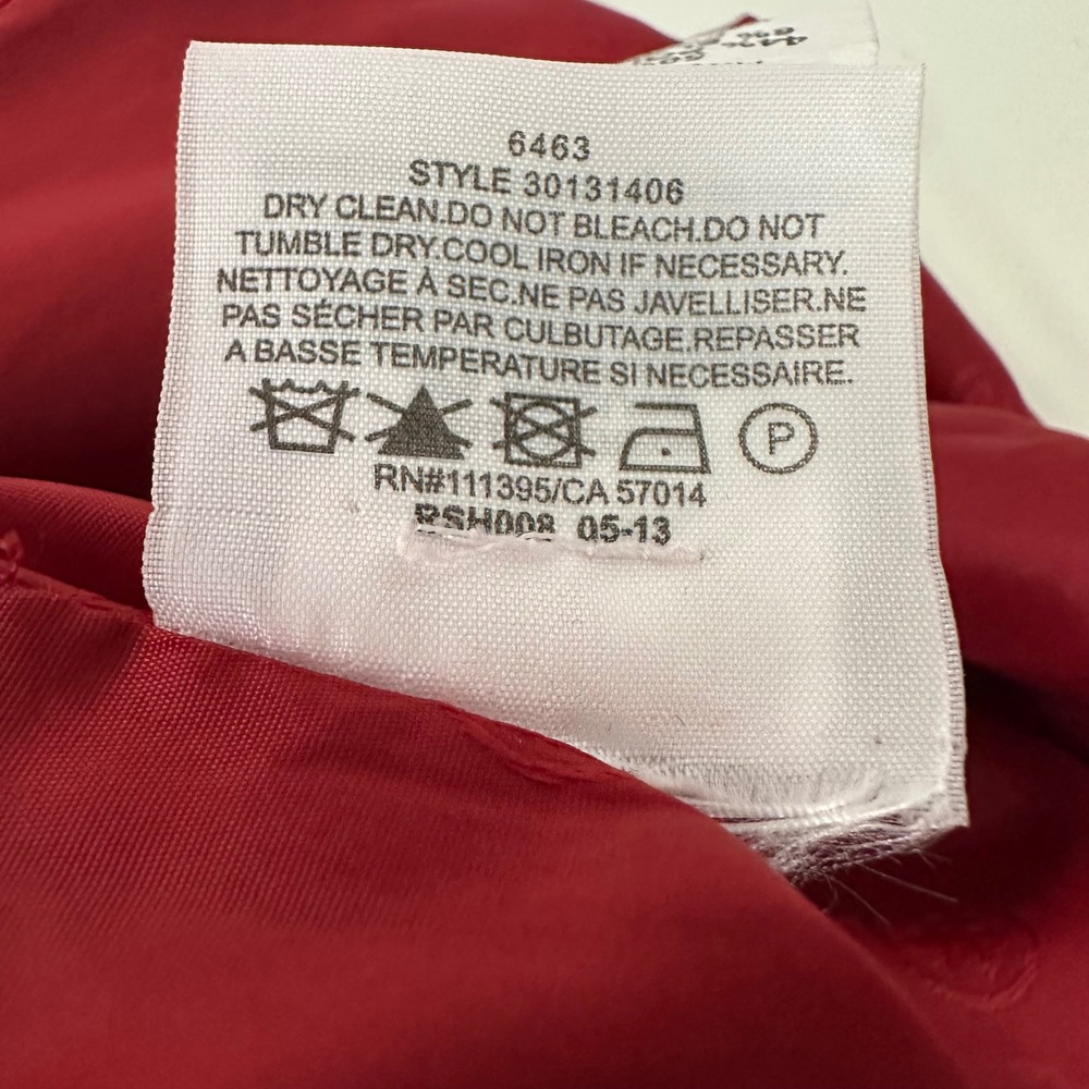 Tory Burch Lydia Sheath Wool Dress Red Short Sleeve Notched Neck Size 4 NWT - Picture 11 of 12